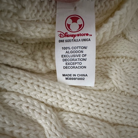 Children’s Disney Knit Scarf with Mickey and Minnie Motif NWT - Picture 3 of 4